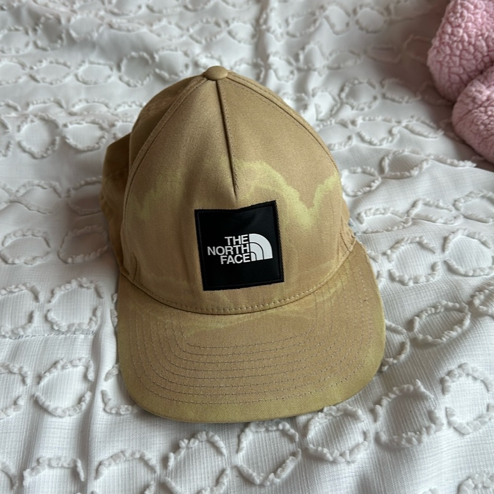 The North Face flat brim hat.